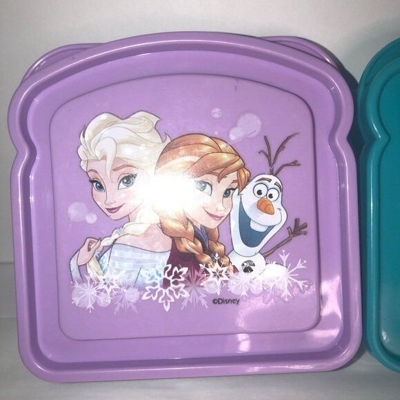 Disney Frozen & Finding Dory Sandwich Container Set of 2 Lunch Box - Picture 4 of 9